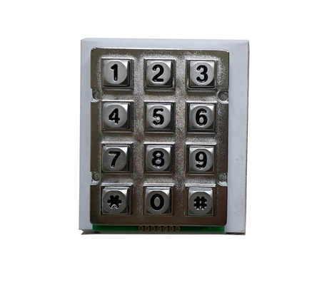 Door access control water proof industrial metal keyboard with Taiwan customs PCB supplier