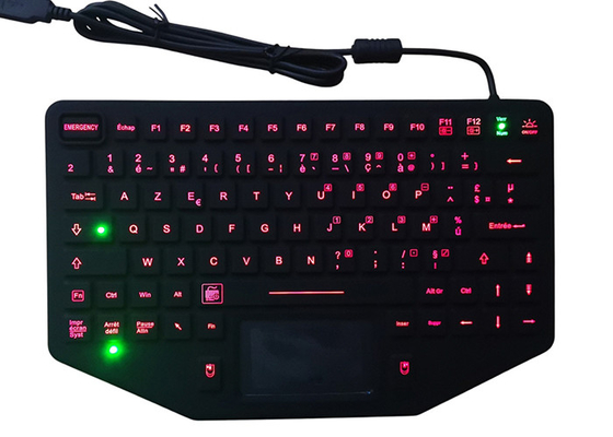 IP68 Alphanumeric AMPS Keyboard Dynamic With Rubberized Surface For Rugged PC Outdoor supplier