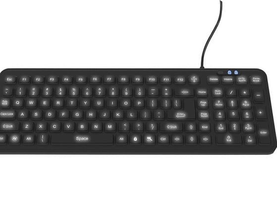 German washable lab industrial keyboard with 105 keys supporting hospital cleasers supplier