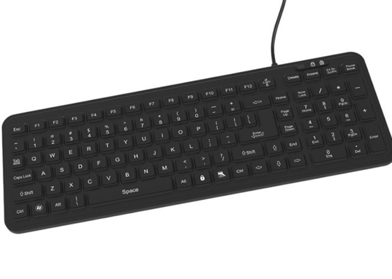 German washable lab industrial keyboard with 105 keys supporting hospital cleasers supplier