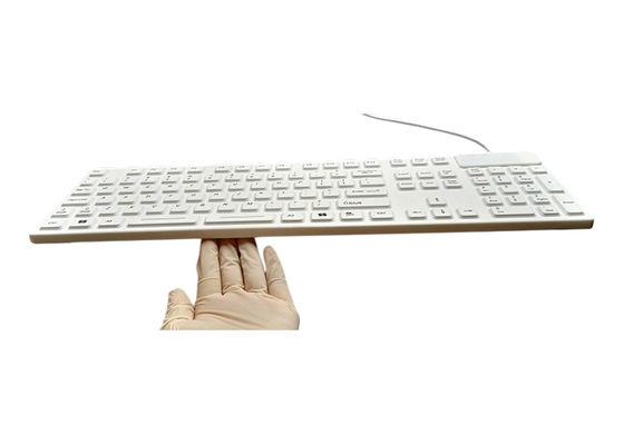 Sterilized Espanol Medical certified keyboard with USB and 105 keys Latex free supplier