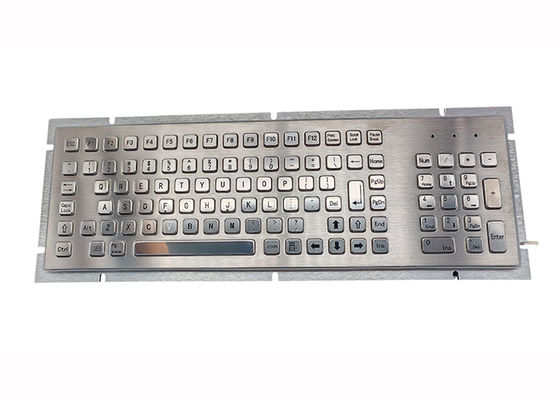 panel mount Industrial Keyboard with 103 Buttons stainless steel for Kiosk keyboard supplier