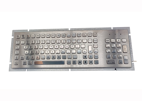 Panel Mount Industrial Metal Keyboard 103 Buttons with Kiosk Solution supplier