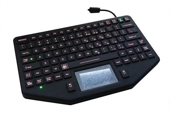 MIL-STD 461 rugged tablet keyboard with 88 keys and touchpad mouse supplier