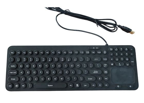 IP68 Industrial Keyboard by rubber with touchpad and white backlight supplier
