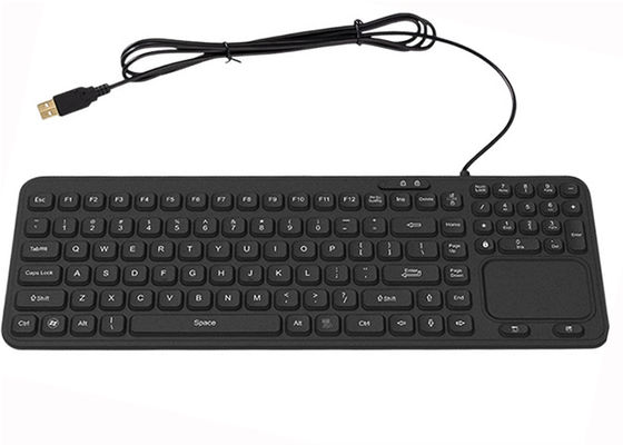 IP68 Industrial Keyboard by rubber with touchpad and white backlight supplier