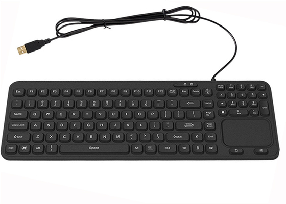 IP68 Industrial Touchpad Keyboard with black color and USB PS/2 interface supplier