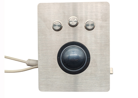 IP65 50mm large trackball pointing device with stainless steel panel and 3 mouse button supplier