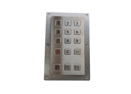 15keys numerical industrial metal keyboard with even flat buttons RS485 supplier