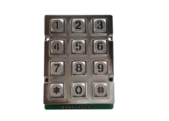 door phone industrial numerical keypad with 12 keys and dot matrix programmable supplier