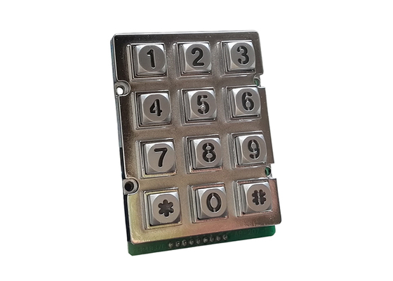 door phone industrial numerical keypad with 12 keys and dot matrix programmable supplier