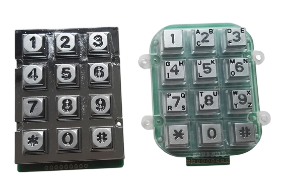 door phone industrial numerical keypad with 12 keys and dot matrix programmable supplier