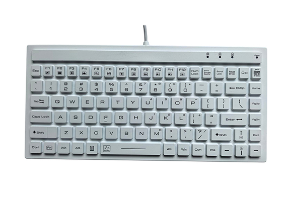 ESD LEVEL 4 Sterilized medical keyboard with 88 Low profile keys and clean mode supplier