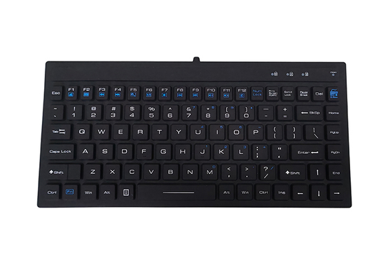 18KV ESD protected industrial keyboard with washable 88 keys and PS2 interface supplier