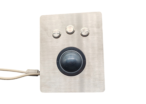 2" (50.mm) panel mount industrial trackball with 3 sealed switches for medical CT supplier