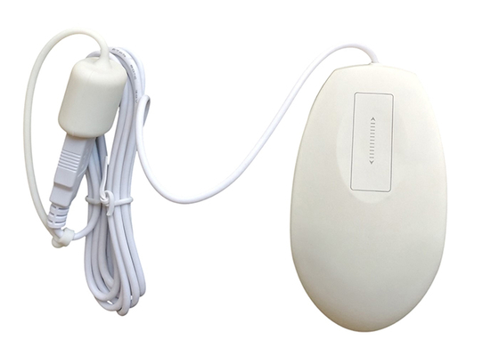 Medical Trolley Waterproof Medical Mouse IP68 Sealed Silicone Mouse with Laser Resolution 1200DPI Laser Sensor supplier