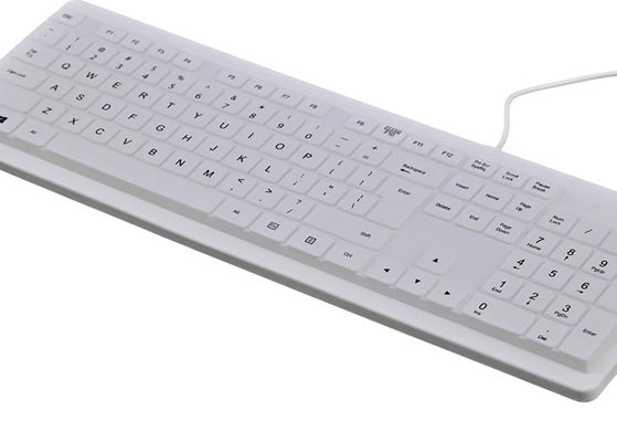 104 keys ergonomics medical keyboard with pure white medical numeric keypad supplier