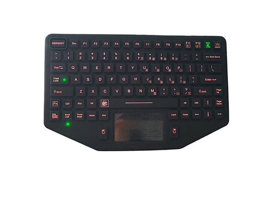 EMC 88 Keys rugged industrial keyboard with touchpad mouse for military pc supplier