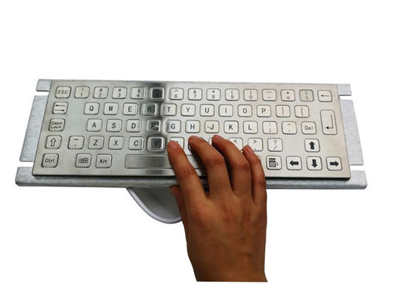 China industrial keyboard panel mount with 88 flat metal keys and ps2 cable supplier