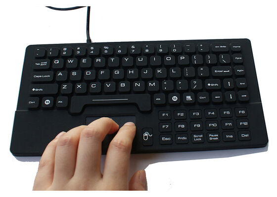 oil proof industrial keyboard compact design with touchpad and Fn12 supplier