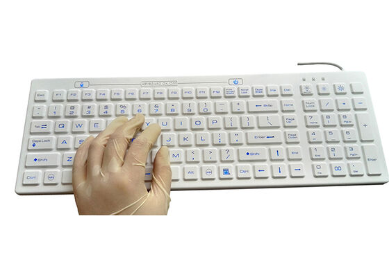 UK NHS medical keyboard with ergonomics ridge SGS CE ROHS certified supplier