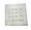 4x4 16 keys stand alone industrial metal keypad with numeric keys and arrows for CNC kiosk supplier