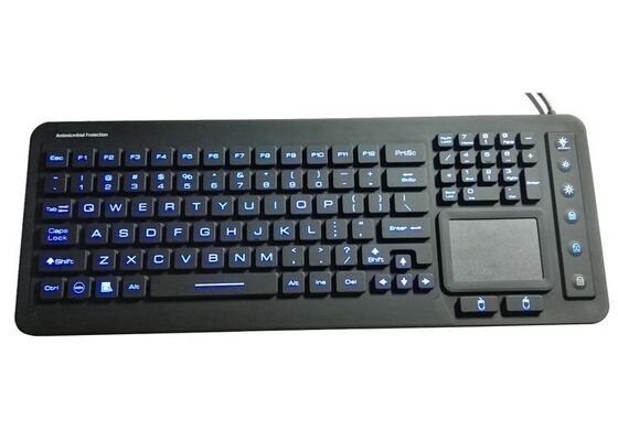 Italian medical keyboard with Backlit antibacterial washable 100 keys supplier