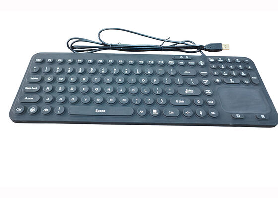 German NEMA 6P medical keyboard with touchpad illuminated for clean room supplier