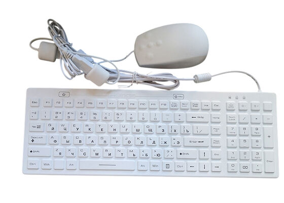 IEC60601 IP68 medical keyboard with cyber mouse for medical computer supplier