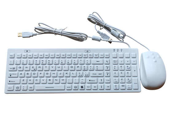 Lockable medical grade antibacterial IP68 silicone keyboard with backlit optional supplier