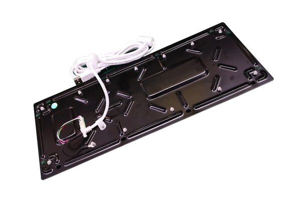small industrial keyboard in black with touchpad and 64 metal buttons supplier