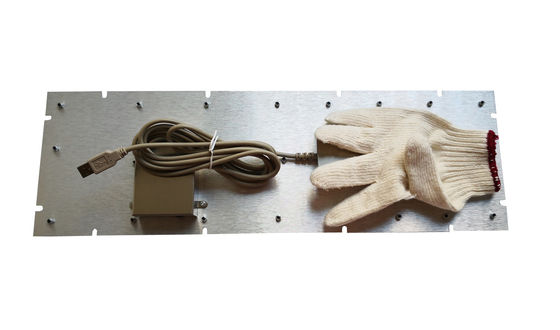 Marine Industrial keyboard with black metal keys and industrial touchpad supplier