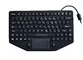 89 keys rugged black silicone military keyboard with EMC 1.8m coiled USB cable supplier