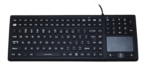 124 Key Ip68 White Medical Keyboard With 24 Fn Keys And Three Mouse Buttons supplier