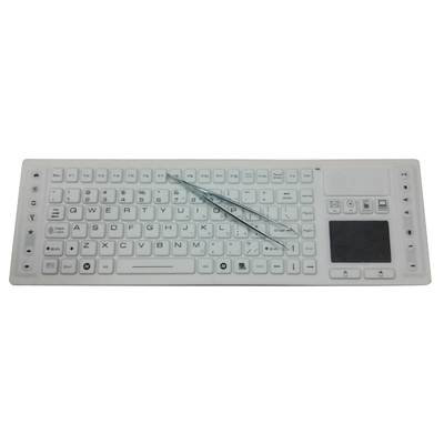 117 keys medical wireless washable keyboard by antimicrobial silicone for cybernet computer supplier