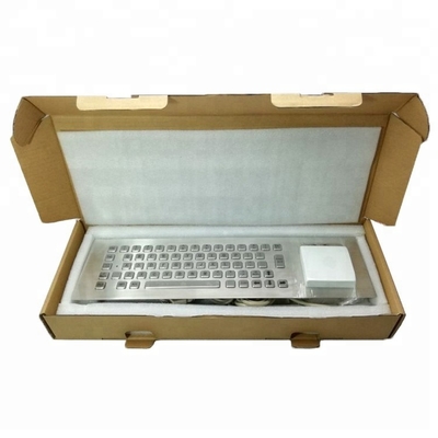 Stand alone 67-key industrial metal keyboard with mechanical trackball and IC cert supplier