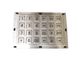 IP65 24 keys industrial metallic keypad with numeric FN with IC WEEE conformity supplier