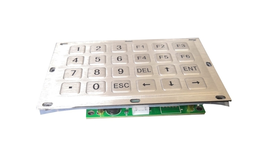 IP65 24 keys industrial metallic keypad with numeric FN with IC WEEE conformity supplier