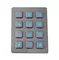 Weather proof illuminated 12- key industrial metal keypad for outdoor access control supplier