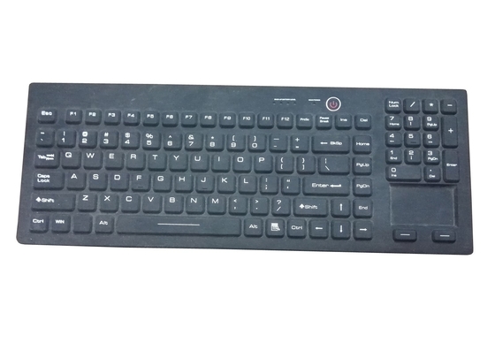 OEM customs military keyboard with red backlight and front panel mounting supplier