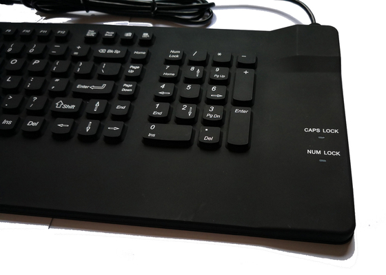 IP68 silicone keyboard with integrated hula pointer for heavy industrial application supplier