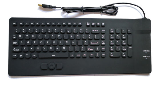AIO Medical Keyboard With USB Built-In IP68 Mouse For Hospital Trolley supplier