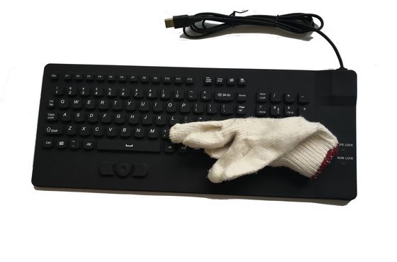 AIO Medical Keyboard With USB Built-In IP68 Mouse For Hospital Trolley supplier