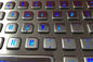 Vandal proof 66keys industrial metal keyboard with blue backlit and 38.mm optical trackball supplier