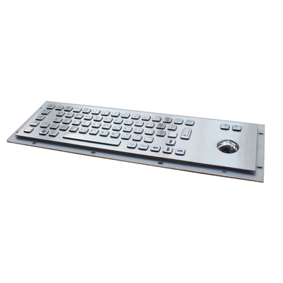 Spanish Braille Stainless Steel Panel Mount Industrial Keyboard With Ascii Code Ñ supplier