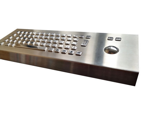 enclosure industrial keyboard with Euro and metal trackball for heavy duty use supplier
