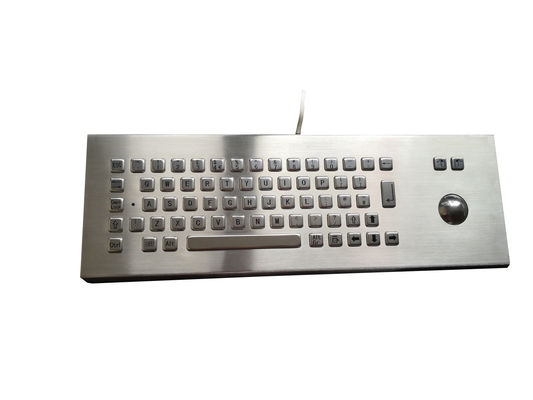 enclosure industrial keyboard with Euro and metal trackball for heavy duty use supplier