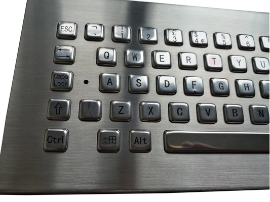 desk top version UK English industrial metal keyboard with Euro € and 64 keys supplier