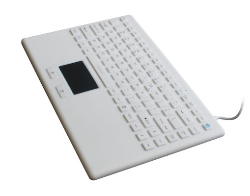Hospital grade medical keyboard with sealed touch screen and mouse supplier