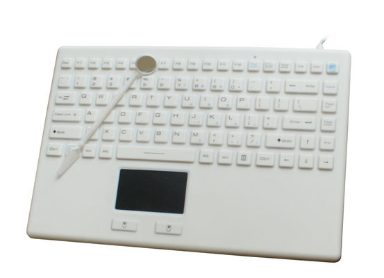 Hospital grade medical keyboard with sealed touch screen and mouse supplier